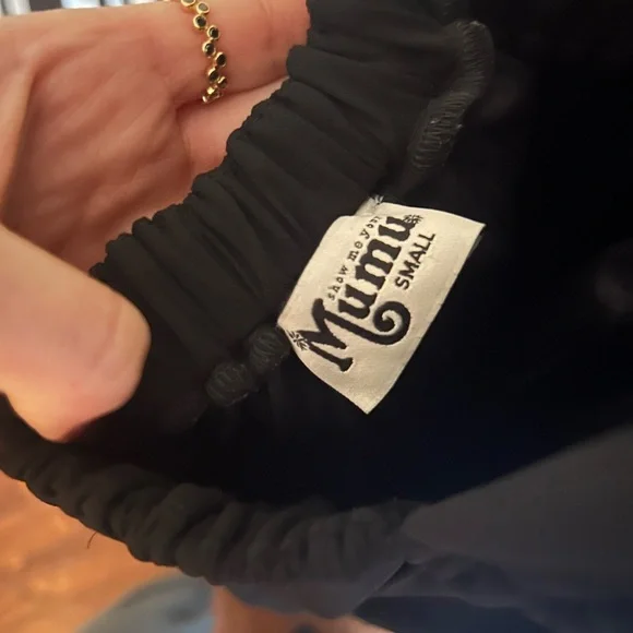 Show Me Your Mumu Black Luna Halter Dress Size Small UNALTERED - Picture 4 of 7